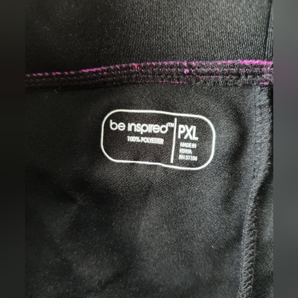 Ladies BE INSPIRED Workout/Yoga Pants. Size PXL. Drawstring Waist. - Picture 2 of 2